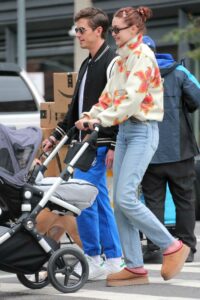 Gigi Hadid in a Blue Jeans