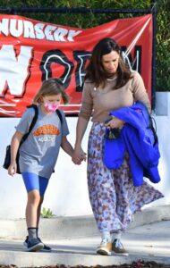 Jennifer Garner in a Floral Skirt