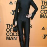 Jessie J in a Black Outfit Attends the Thoughts of A Colored Man Broadway Opening Night at The Golden Theatre in New York 10/13/2021