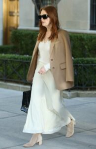 Julianne Moore in a White Dress