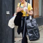 Melanie Chisholm in a Yellow Tee Leaves The Dancing with the Stars Show Rehearsals in Los Angeles 10/07/2021