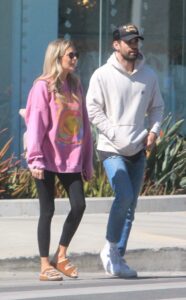 Melissa Ordway in a Pink Sweatshirt