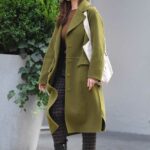 Minka Kelly in an Olive Coat Was Seen Out in New York City 10/12/2021
