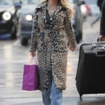 Anastacia in an Animal Print Fur Coat Arrives at ITV This Morning Show in London 11/26/2021