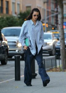 Bella Hadid in a Baggy Pants