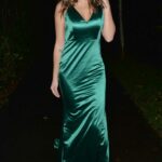 Chyna Ellis in a Green Dress Was Seen Night Out in London 11/26/2021