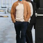 Jamie Dornan in a Protective Mask Leaves Jimmy Kimmel Live in Los Angeles 11/09/2021