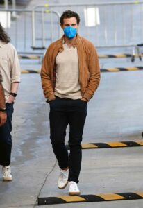 Jamie Dornan in a Protective Mask