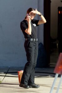 Jenna Dewan in a Black Outfit