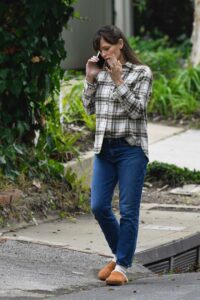 Jennifer Garner in a Plaid Shirt