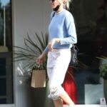 Kimberly Stewart in a White Sneakers Leaves Lunch with Jesse Shapira at Beverly Glen in Beverly Hills 11/26/2021