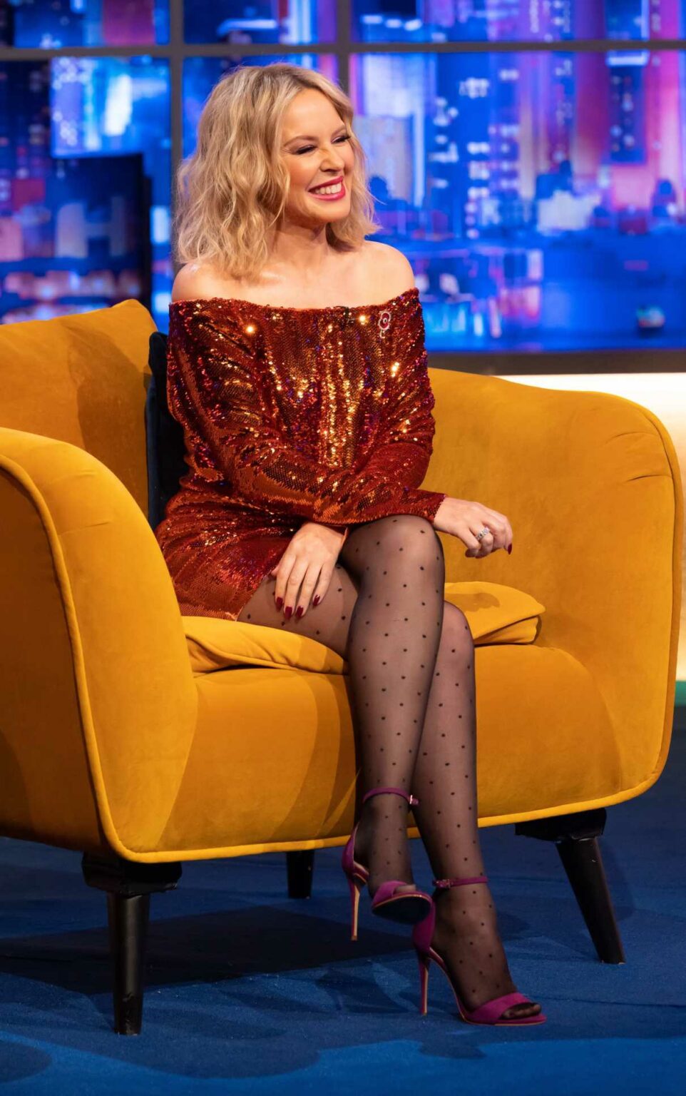 Kylie Minogue Attends The Jonathan Ross TV Show in London 11/13/2021-3