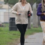 Molly Sims in a Beige Cardigan Was Seen Out in Santa Monica 11/20/2021