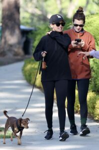 Nicole Richie in a Black Outfit