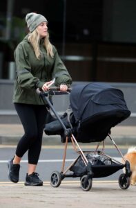 Perrie Edwards in an Olive Jacket