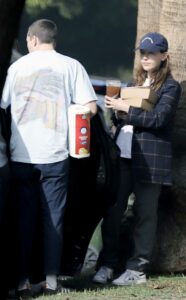 Victoria Pedretti in a Black Cap