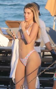 Alexa Dellanos in a Patterned Bikini