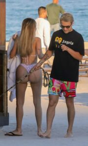 Alexa Dellanos in a Patterned Bikini