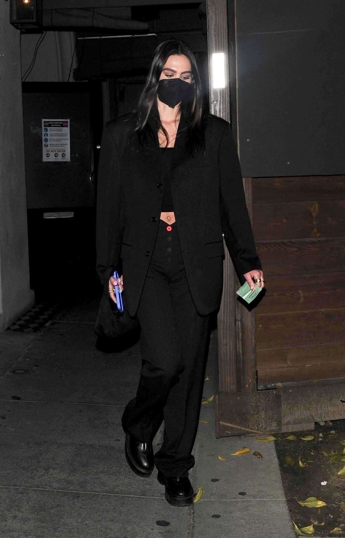 Amelia Gray Hamlin in a Black Outfit