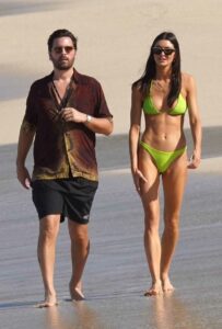 Bella Banos in a Light Green Bikini