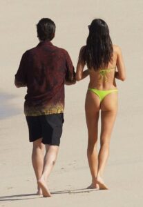 Bella Banos in a Light Green Bikini