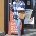 Gal Gadot in a Grey Turtleneck Was Seen Out with Her Husband Yaron Varsano in Los Angeles 12/16/2021
