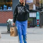 Helena Christensen in a Black Hoodie Was Seen Out in New York 12/10/2021