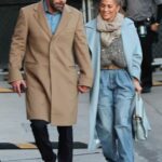 Jennifer Lopez in a Blue Coat Was Seen Out with Ben Affleck in Hollywood 12/15/2021