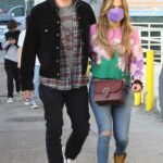 Jennifer Lopez in a Purple Protective Mask Was Seen Out with Ben Affleck in Westwood 12/04/2021