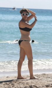 Josie Goldberg in a Black Bikini