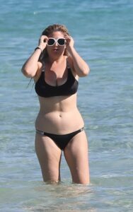 Josie Goldberg in a Black Bikini