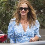Julia Roberts in a White Shorts Was Seen Out in Sydney 12/27/2021
