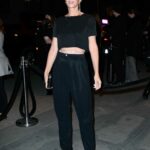 Kristen Wiig in a Black Outfit Arrives at The Museum of Modern Art Film Benefit at MOMA in New York City 12/14/2021