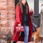 Kyle Richards in a Red Winter Coat Was Seen Out in Aspen 12/27/2021