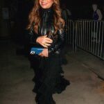 Paula Abdul in a Black Leather Jacket Arrives at the Lakers Game at the Crypto.com Arena in Los Angeles 12/25/2021