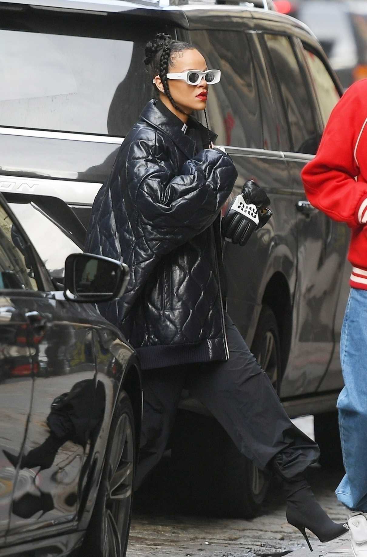 Rihanna in a Black Jacket
