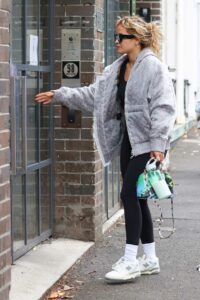 Rita Ora in a White Sneakers