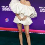 Sarah Hyland Attends the 47th Annual People’s Choice Awards at Barker Hangar in Santa Monica 12/07/2021
