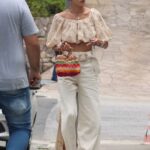 Alessandra Ambrosio in a White Pants Was Seen Out in Florianopolis 01/05/2022