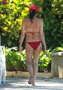 Andrea Corr in a Red Bikini