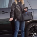 Ashley Benson in a Black Leather Jacket Goes to a Nail Salon in Los Feliz 01/27/2022