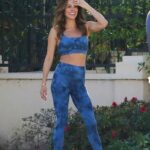 Brooke Burke in a Blue Workout Ensemble Was Seen Out  in Beverly Hills 01/11/2022