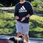 Chace Crawford in a Grey Shorts Was Seen Out in Los Feliz 01/24/2022