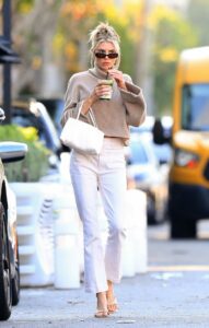 Charlotte McKinney in a White Pants
