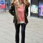 Denise Van Outen in a Camo Jacket Was Seen Out in Leeds 01/06/2022