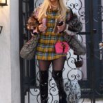 Erika Jayne in a Plaid Shirt Heads Out for a Night on the Town in Los Angeles 01/20/2022