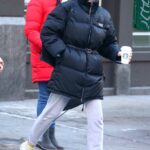 Jane Krakowski in a Black Puffer Jacket Was Seen Out in Soho in New York 01/08/2022