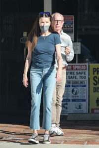 Janice Dickinson in a Blue Jeans