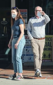 Janice Dickinson in a Blue Jeans