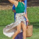 Jennifer Aniston in a Green Top Was Spotted on the Set of Murder Mystery 2 with Adam Sandler in Oahu in Hawaii 01/17/2022